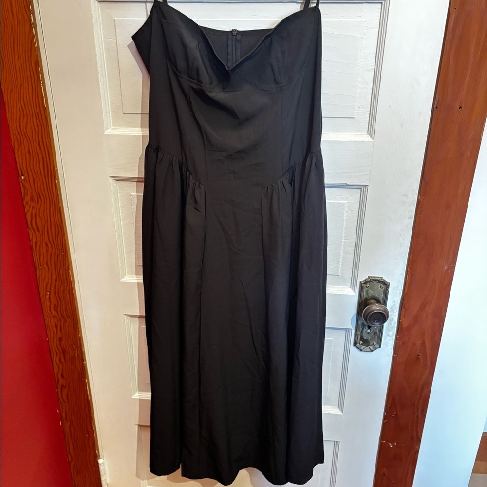 Elegant Black Bustier Dress